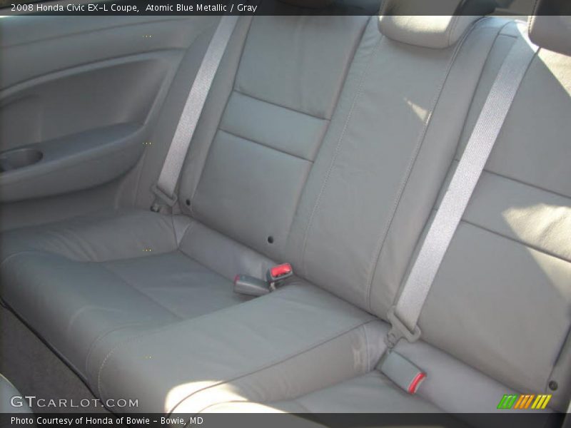 Atomic Blue Metallic / Gray 2008 Honda Civic EX-L Coupe