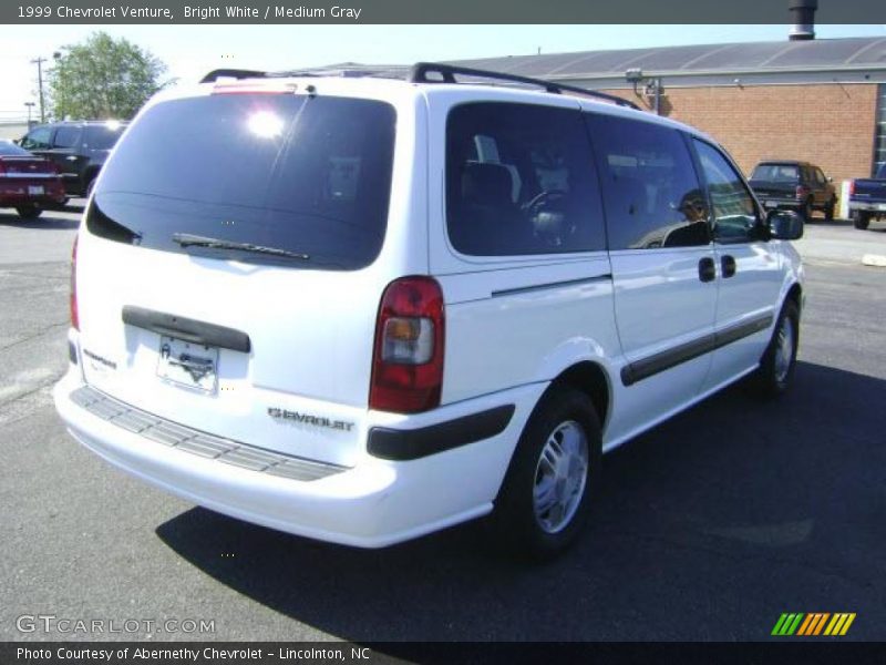 Bright White / Medium Gray 1999 Chevrolet Venture
