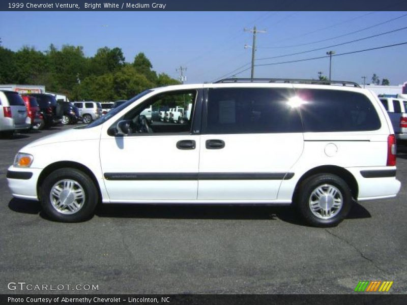 Bright White / Medium Gray 1999 Chevrolet Venture