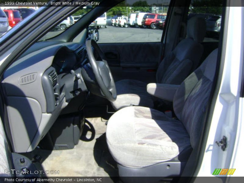 Bright White / Medium Gray 1999 Chevrolet Venture