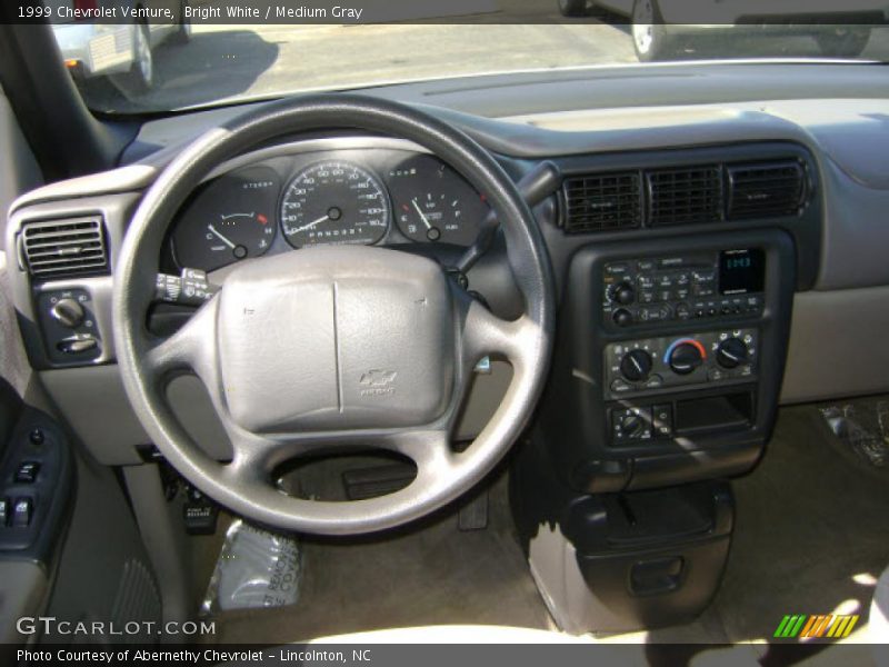 Bright White / Medium Gray 1999 Chevrolet Venture