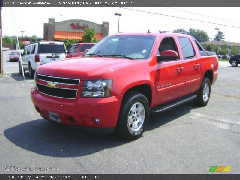 Victory Red / Dark Titanium/Light Titanium 2008 Chevrolet Avalanche LT