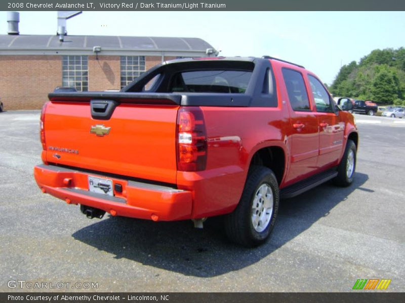 Victory Red / Dark Titanium/Light Titanium 2008 Chevrolet Avalanche LT