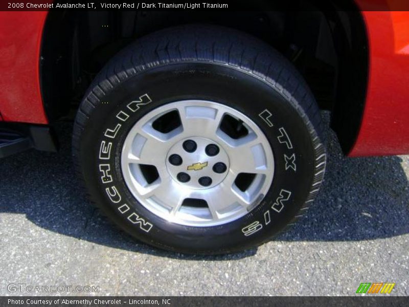 Victory Red / Dark Titanium/Light Titanium 2008 Chevrolet Avalanche LT