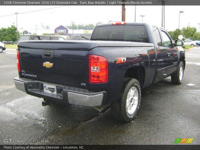 Dark Blue Metallic / Light Titanium/Ebony Accents 2008 Chevrolet Silverado 1500 LTZ Extended Cab