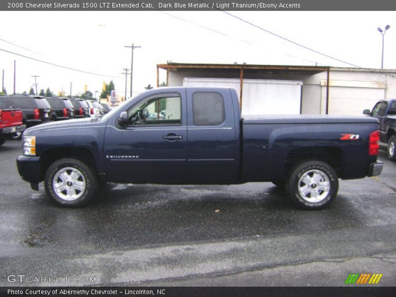 Dark Blue Metallic / Light Titanium/Ebony Accents 2008 Chevrolet Silverado 1500 LTZ Extended Cab