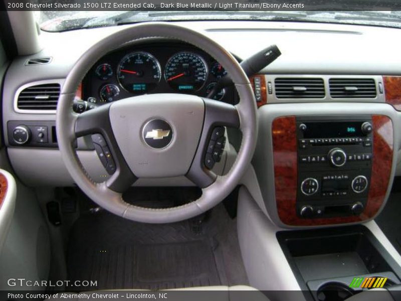 Dark Blue Metallic / Light Titanium/Ebony Accents 2008 Chevrolet Silverado 1500 LTZ Extended Cab