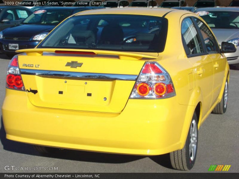 Summer Yellow / Charcoal 2009 Chevrolet Aveo LT Sedan