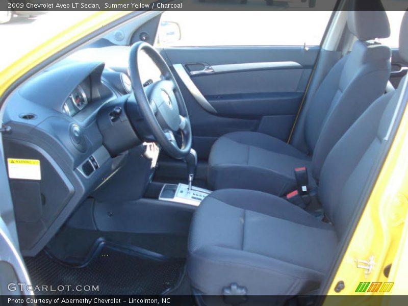 Summer Yellow / Charcoal 2009 Chevrolet Aveo LT Sedan