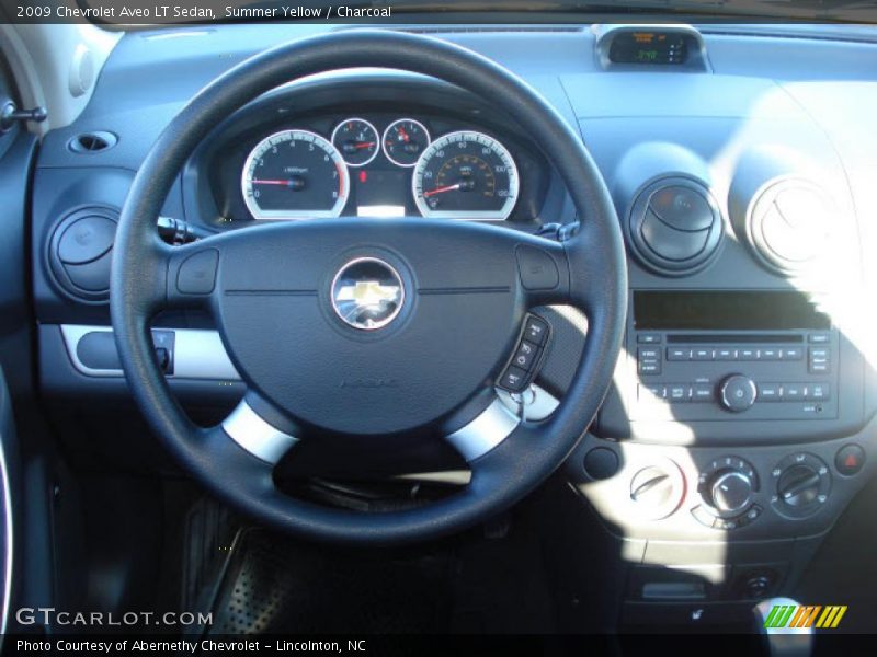 Summer Yellow / Charcoal 2009 Chevrolet Aveo LT Sedan