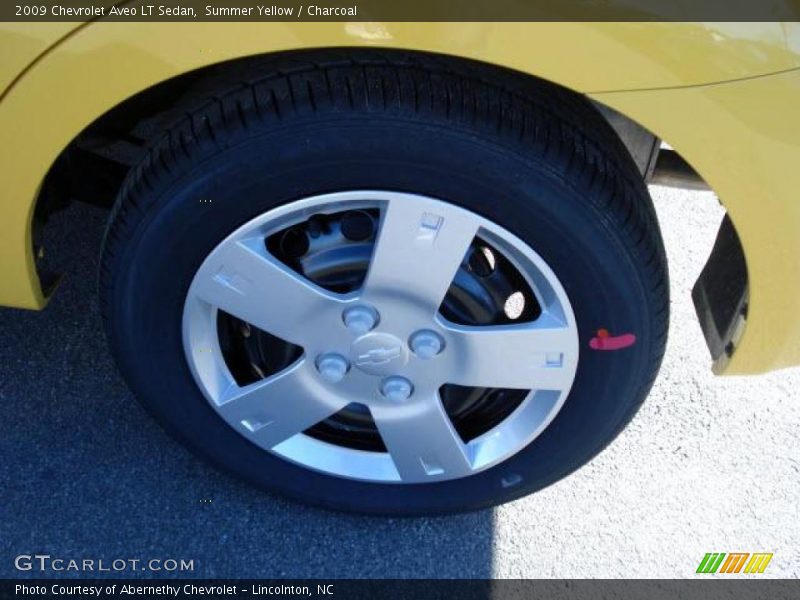 Summer Yellow / Charcoal 2009 Chevrolet Aveo LT Sedan