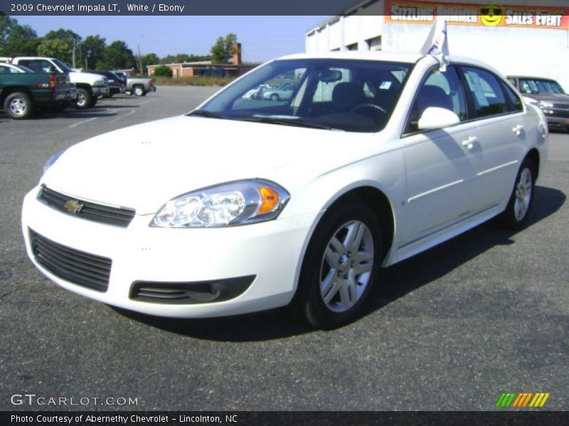White / Ebony 2009 Chevrolet Impala LT