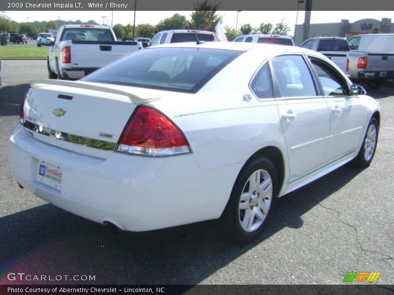 White / Ebony 2009 Chevrolet Impala LT