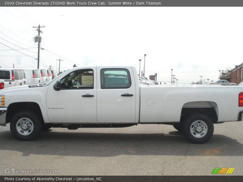 Summit White / Dark Titanium 2009 Chevrolet Silverado 2500HD Work Truck Crew Cab