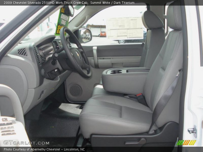 Summit White / Dark Titanium 2009 Chevrolet Silverado 2500HD Work Truck Crew Cab