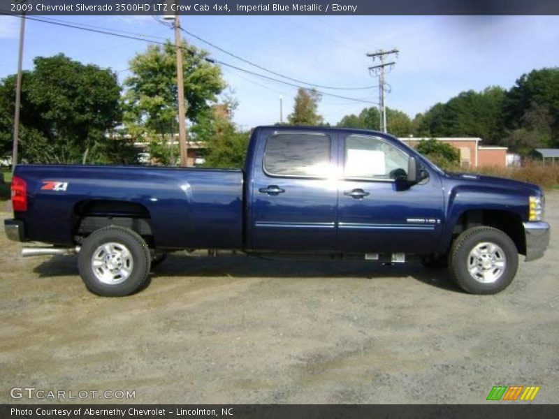 Imperial Blue Metallic / Ebony 2009 Chevrolet Silverado 3500HD LTZ Crew Cab 4x4