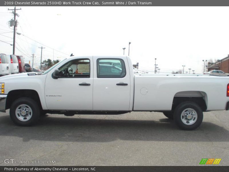 Summit White / Dark Titanium 2009 Chevrolet Silverado 2500HD Work Truck Crew Cab