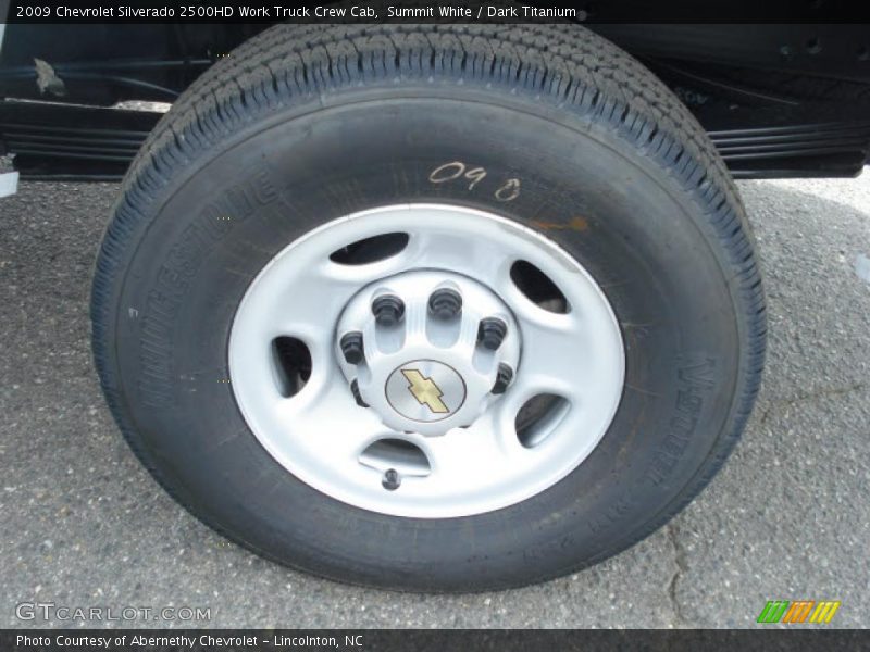 Summit White / Dark Titanium 2009 Chevrolet Silverado 2500HD Work Truck Crew Cab