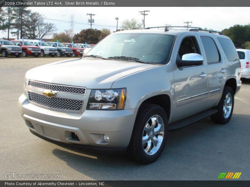 Silver Birch Metallic / Ebony 2009 Chevrolet Tahoe LTZ 4x4