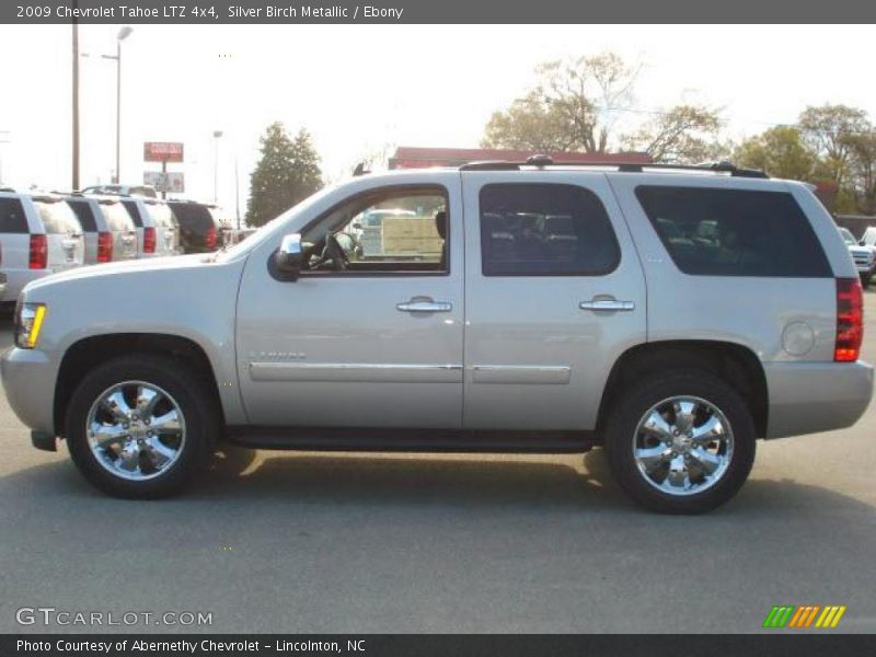 Silver Birch Metallic / Ebony 2009 Chevrolet Tahoe LTZ 4x4