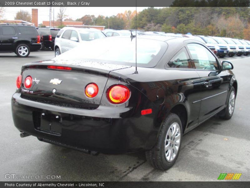 Black / Gray 2009 Chevrolet Cobalt LS Coupe