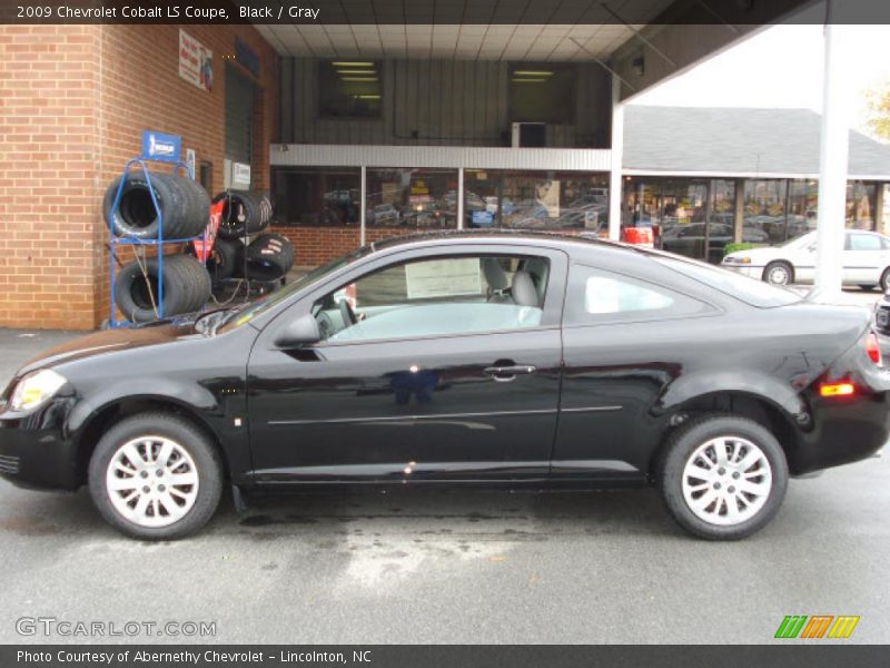 Black / Gray 2009 Chevrolet Cobalt LS Coupe