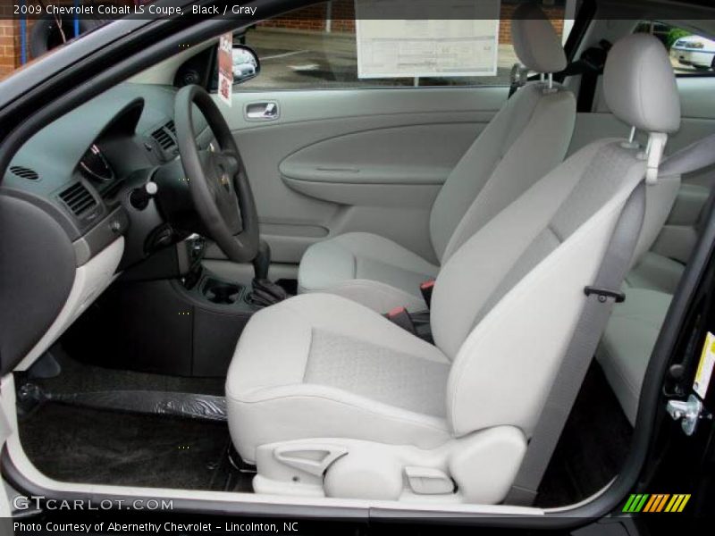 Black / Gray 2009 Chevrolet Cobalt LS Coupe