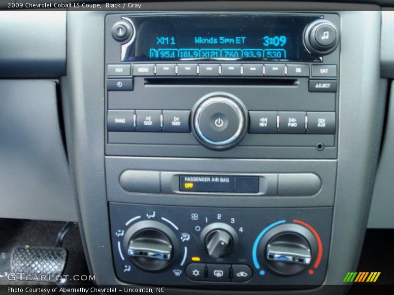 Black / Gray 2009 Chevrolet Cobalt LS Coupe