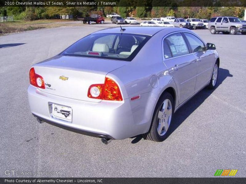 Silver Ice Metallic / Titanium 2010 Chevrolet Malibu LT Sedan