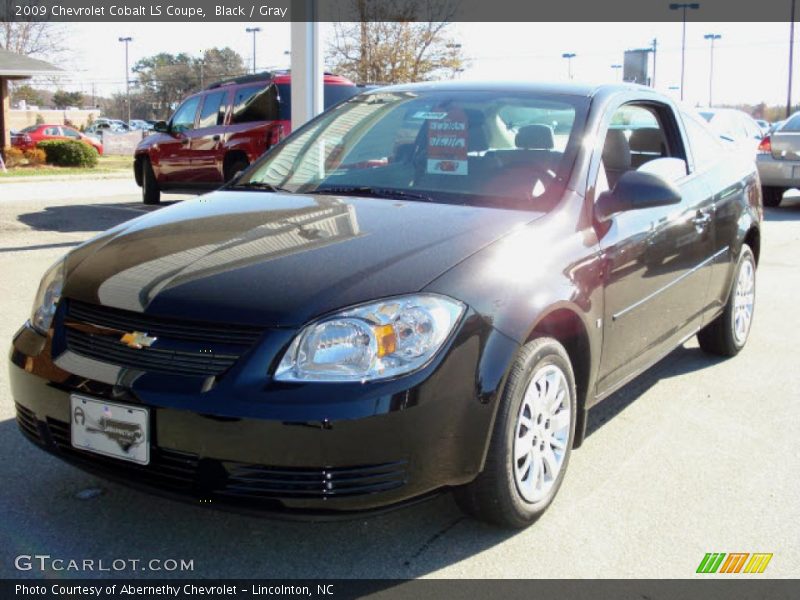 Black / Gray 2009 Chevrolet Cobalt LS Coupe