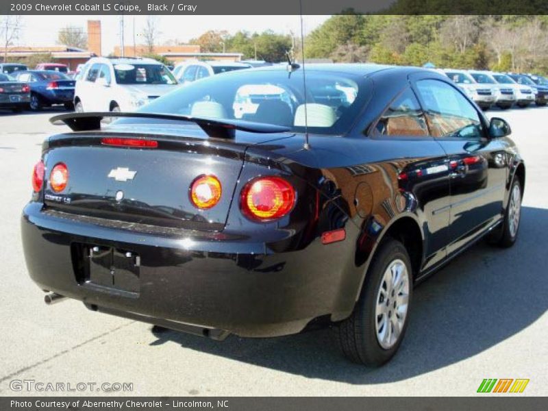 Black / Gray 2009 Chevrolet Cobalt LS Coupe