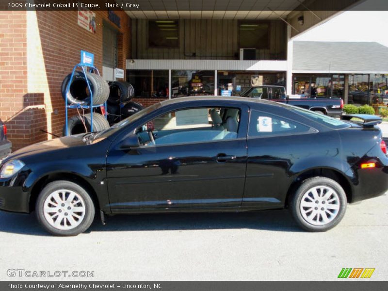 Black / Gray 2009 Chevrolet Cobalt LS Coupe