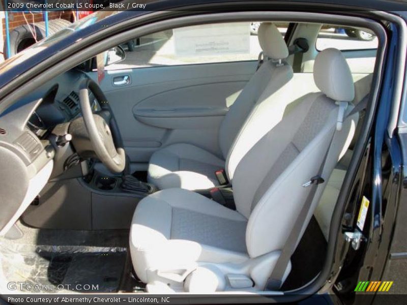 Black / Gray 2009 Chevrolet Cobalt LS Coupe