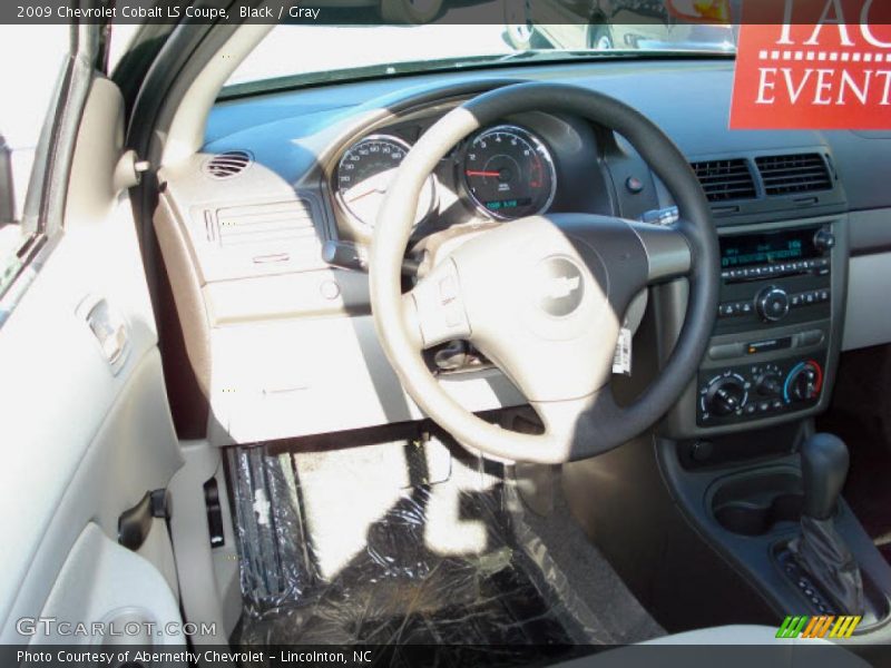 Black / Gray 2009 Chevrolet Cobalt LS Coupe
