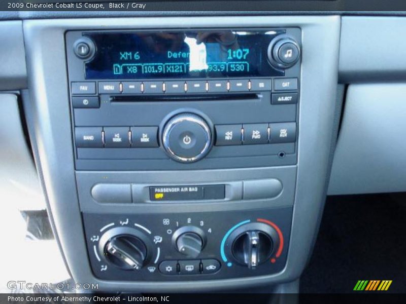 Black / Gray 2009 Chevrolet Cobalt LS Coupe