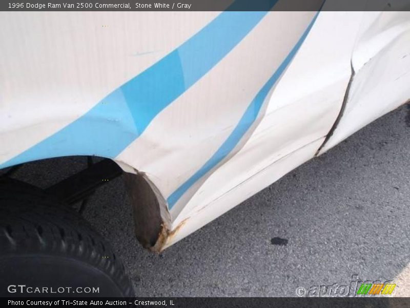 Stone White / Gray 1996 Dodge Ram Van 2500 Commercial