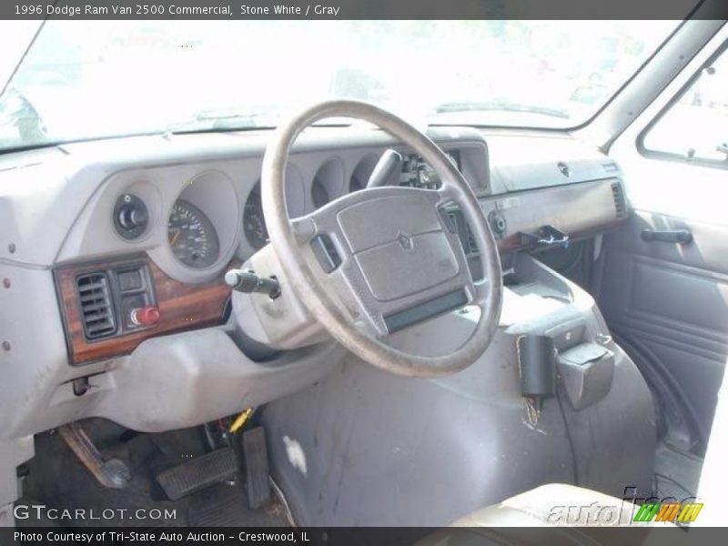 Stone White / Gray 1996 Dodge Ram Van 2500 Commercial