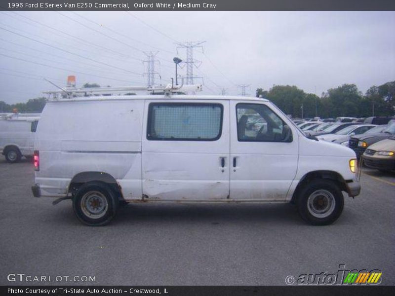 Oxford White / Medium Gray 1996 Ford E Series Van E250 Commercial