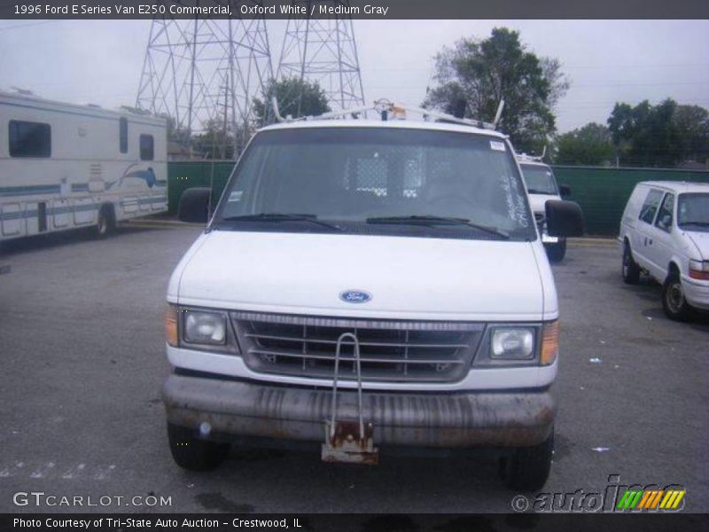 Oxford White / Medium Gray 1996 Ford E Series Van E250 Commercial