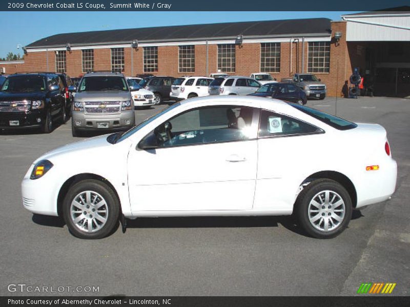 Summit White / Gray 2009 Chevrolet Cobalt LS Coupe