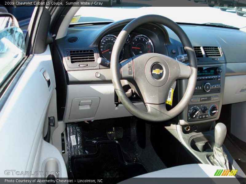 Summit White / Gray 2009 Chevrolet Cobalt LS Coupe