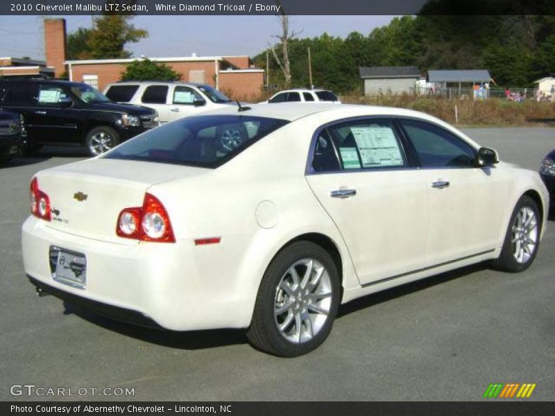 White Diamond Tricoat / Ebony 2010 Chevrolet Malibu LTZ Sedan