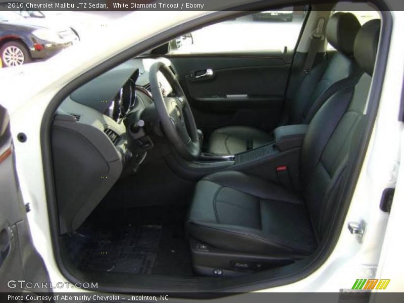 White Diamond Tricoat / Ebony 2010 Chevrolet Malibu LTZ Sedan