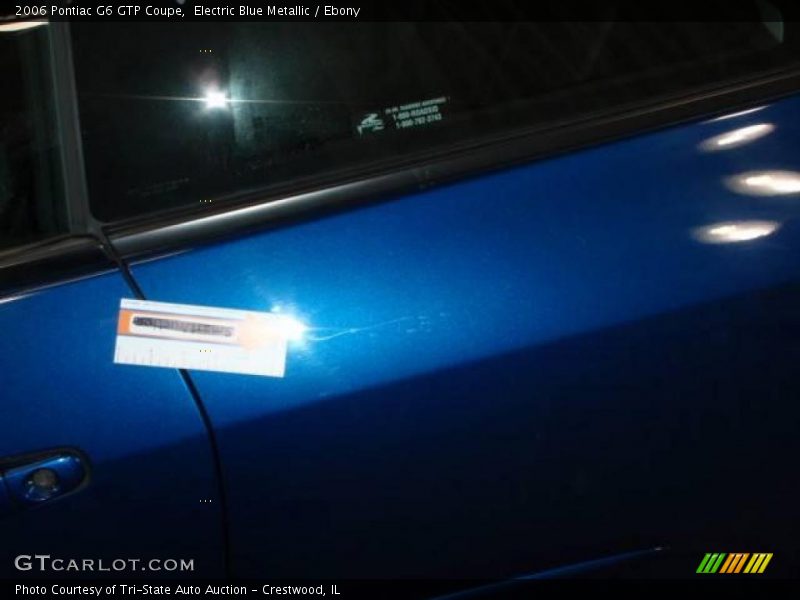 Electric Blue Metallic / Ebony 2006 Pontiac G6 GTP Coupe