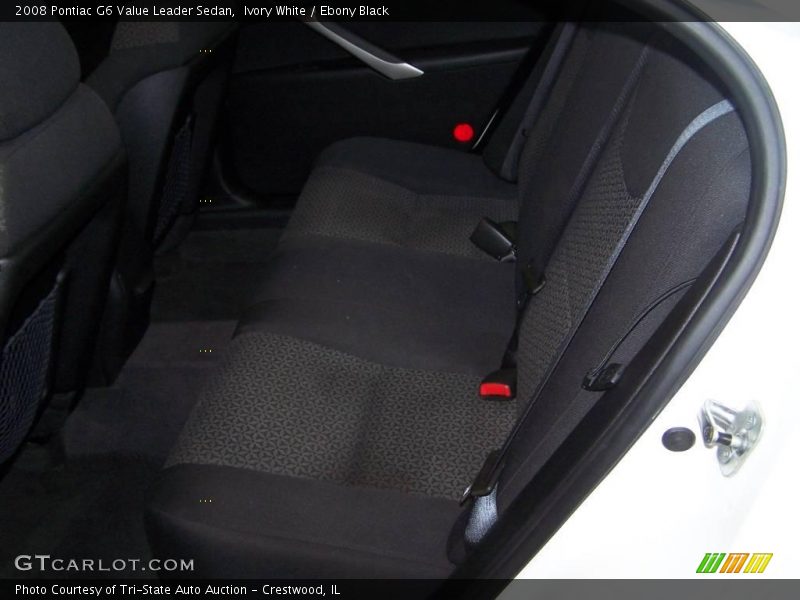 Ivory White / Ebony Black 2008 Pontiac G6 Value Leader Sedan