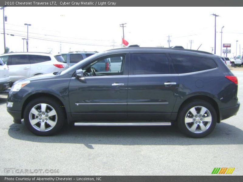 Cyber Gray Metallic / Light Gray 2010 Chevrolet Traverse LTZ
