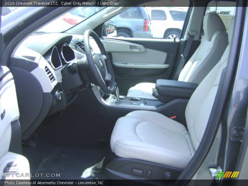 Cyber Gray Metallic / Light Gray 2010 Chevrolet Traverse LTZ