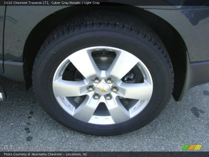Cyber Gray Metallic / Light Gray 2010 Chevrolet Traverse LTZ