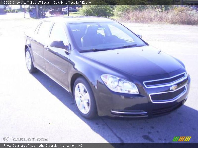 Gold Mist Metallic / Ebony 2010 Chevrolet Malibu LT Sedan