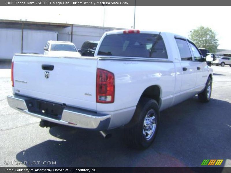 Bright White / Medium Slate Gray 2006 Dodge Ram 2500 SLT Mega Cab
